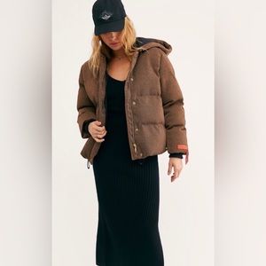 Scotch & soda lurex stargazer sparkle hooded puffer jacket fully lined size XS